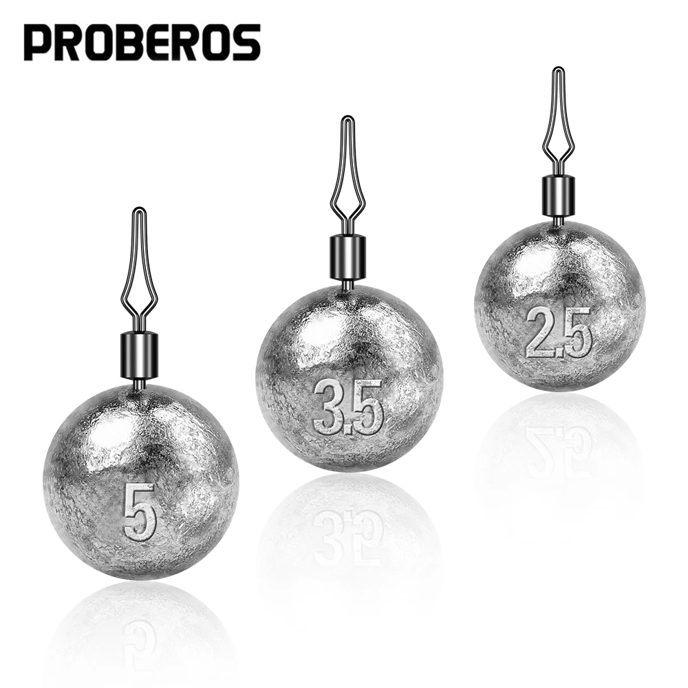 Fishing Quest - PROBEROS 50pcs 2.5-20g 라운드 리드 싱커