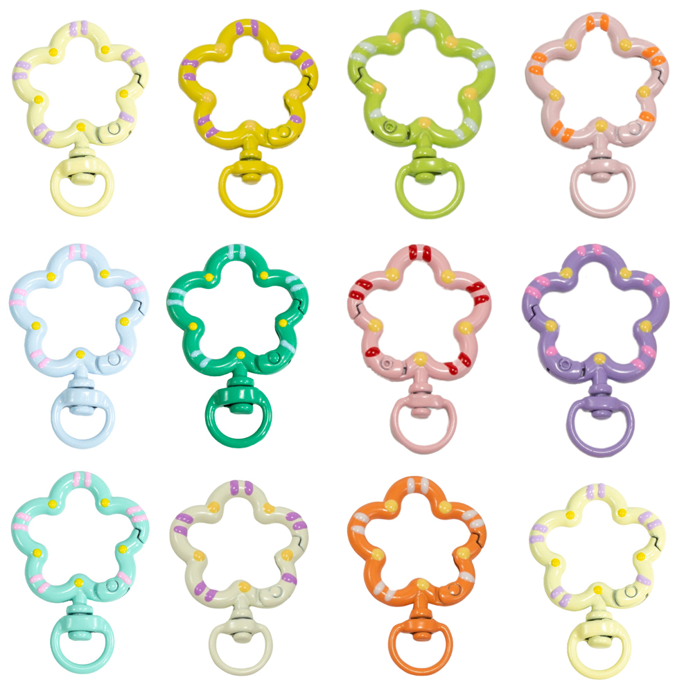 Fishing Swivel Connector - 5pcs 꽃 금속 랍스터 클로 걸쇠
