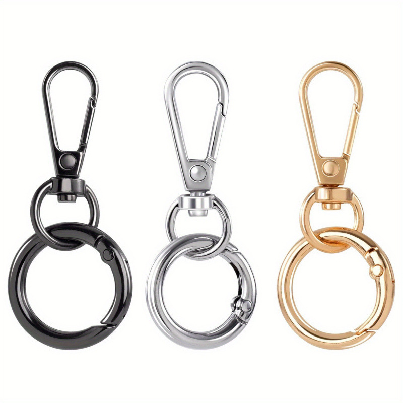 Fishing Swivel Connector - 3/6/15세트 회전 스냅 훅, 이중 개방형