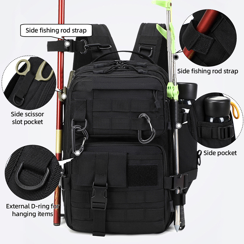 Fishing Equipment And Gear - 캠핑 전술 배낭 여행용 대형 3일