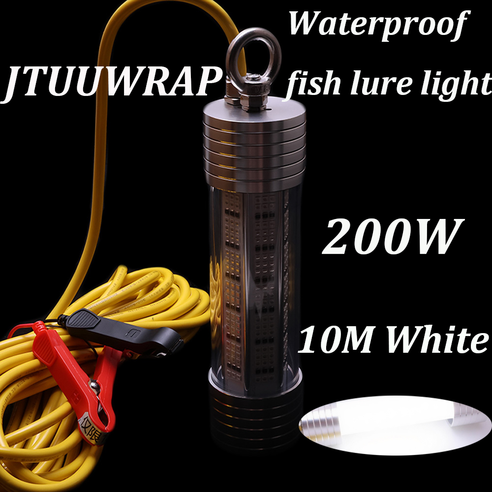 1 PC 새로운 200W 12V 낚시 조명(10미터 포 - Fishing Equipment And Gear 리뷰 및 가격
