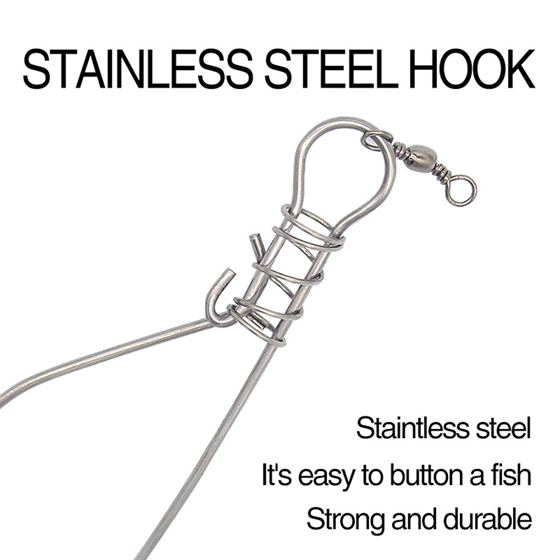 ● 릴이 있는 피쉬 락 버클, 스테인리스 스틸 랜야드, - Fishing Equipment Guide 리뷰 및 가격