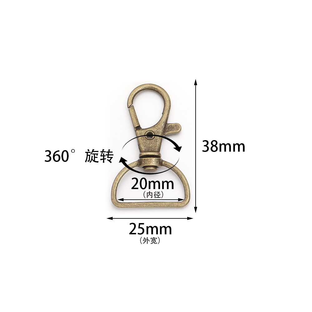 10개/세트 금속 회전식 클래스프 D링 랜야드 스냅 훅 - Fishing Swivel Connector 리뷰 및 가격
