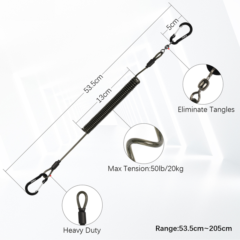 낚시 코일 끈 (로드 타이 벨트 포함) 캠핑 카라비너  - Fishing Equipment And Gear 리뷰 및 가격
