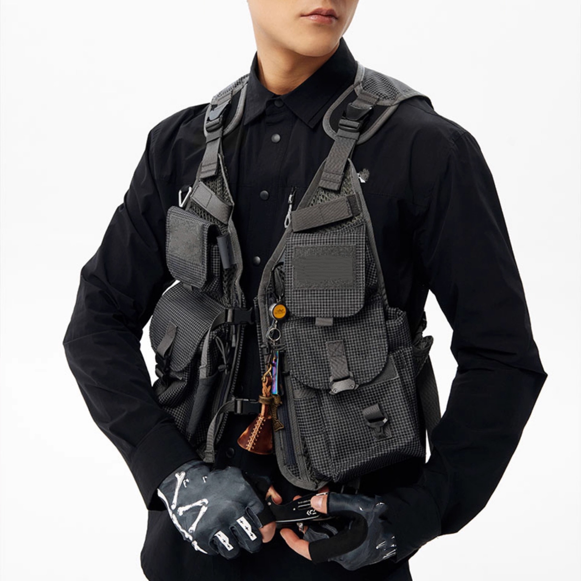 야외 전술 낚시 조끼 남성 여성 멀티 포켓 다기능 플라 - Fishing Equipment And Gear 리뷰 및 가격
