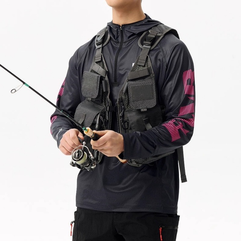 야외 전술 낚시 조끼 남성 여성 멀티 포켓 다기능 플라 - Fishing Equipment And Gear 리뷰 및 가격