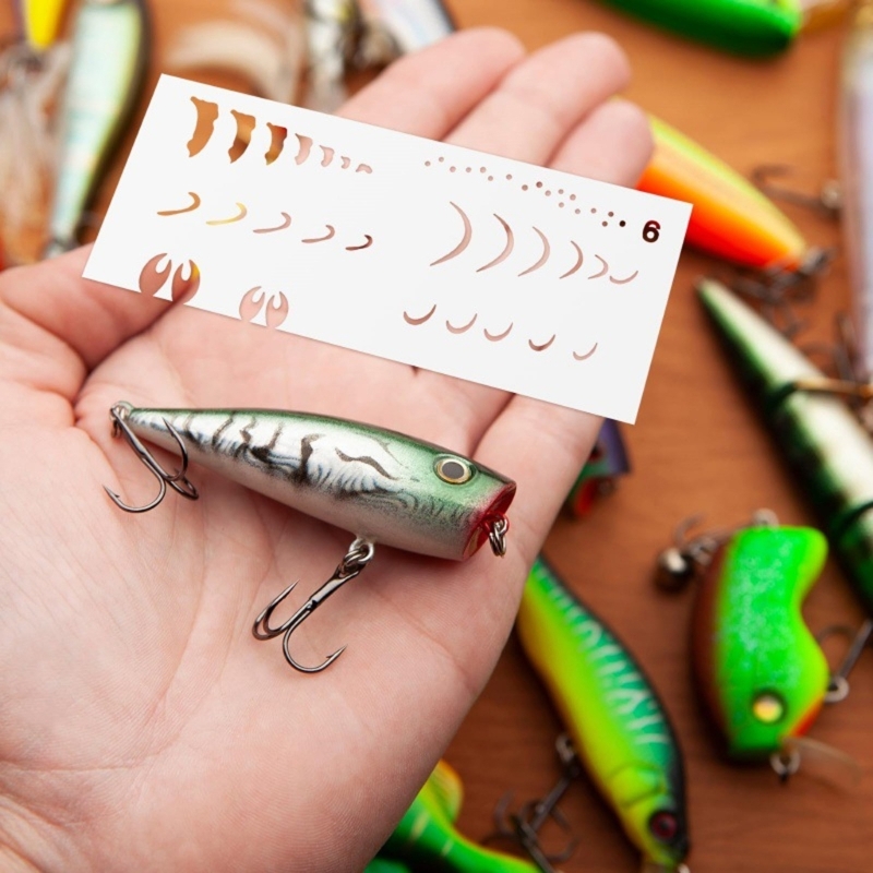 스크랩북 홈 장식 스케치를 위한 6Pcs 낚시 미끼 그 - Fishing Quest 리뷰 및 가격