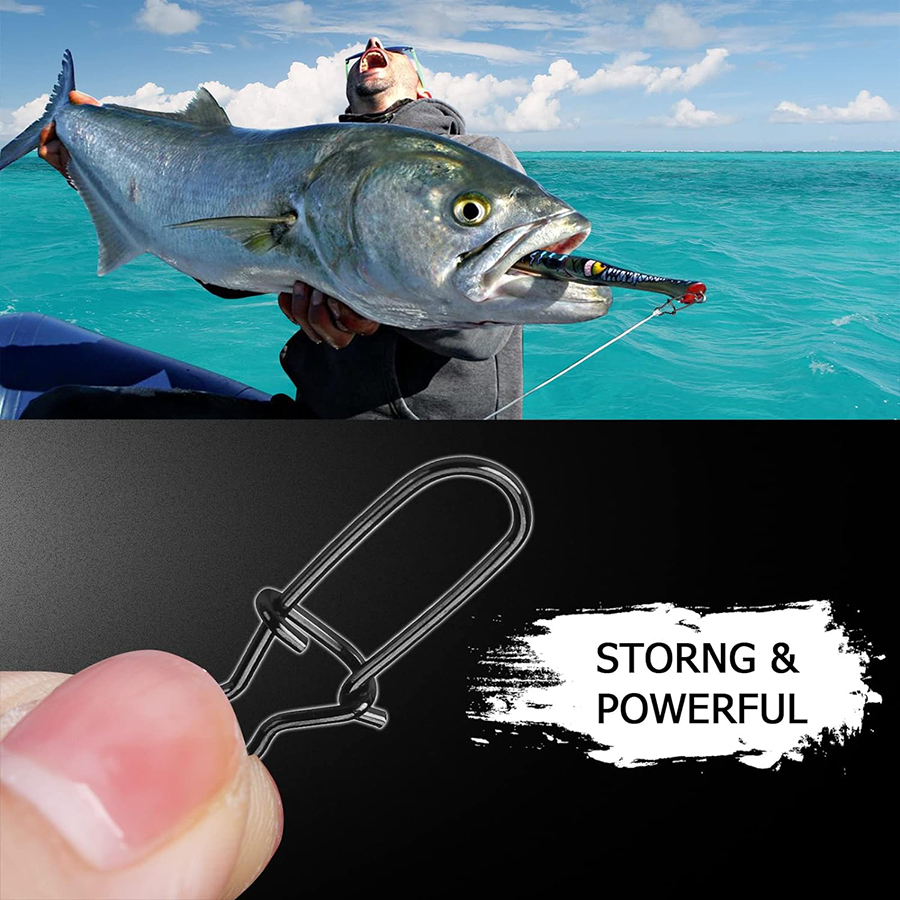 50Pcs 크랭크베이트 스냅 스테인레스 스틸 듀오 잠금 - Fishing Quest 리뷰 및 가격