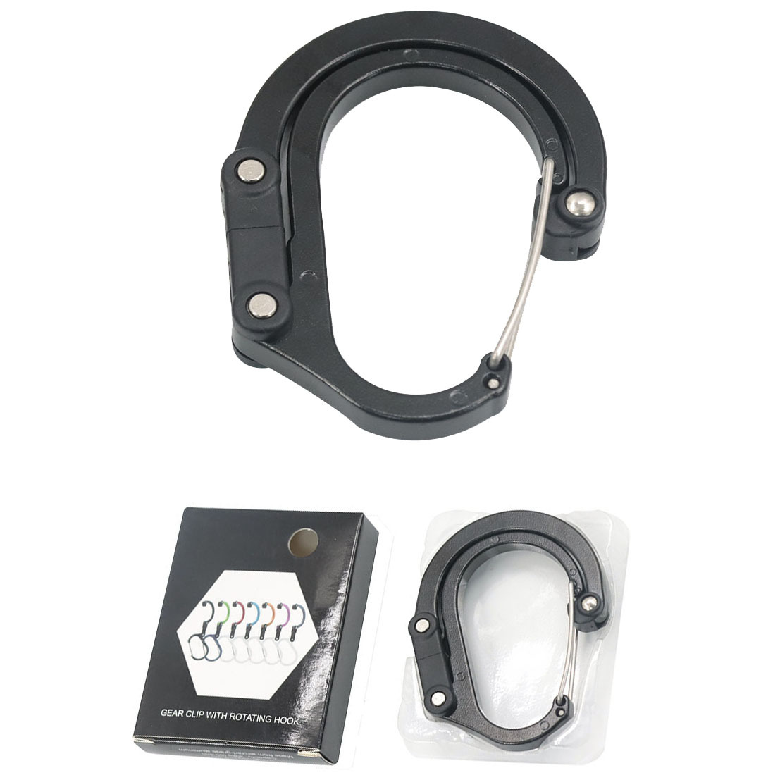 하이브리드 기어 클립 카라비너 회전 후크 클립 비잠금  - Fishing Equipment And Gear 리뷰 및 가격