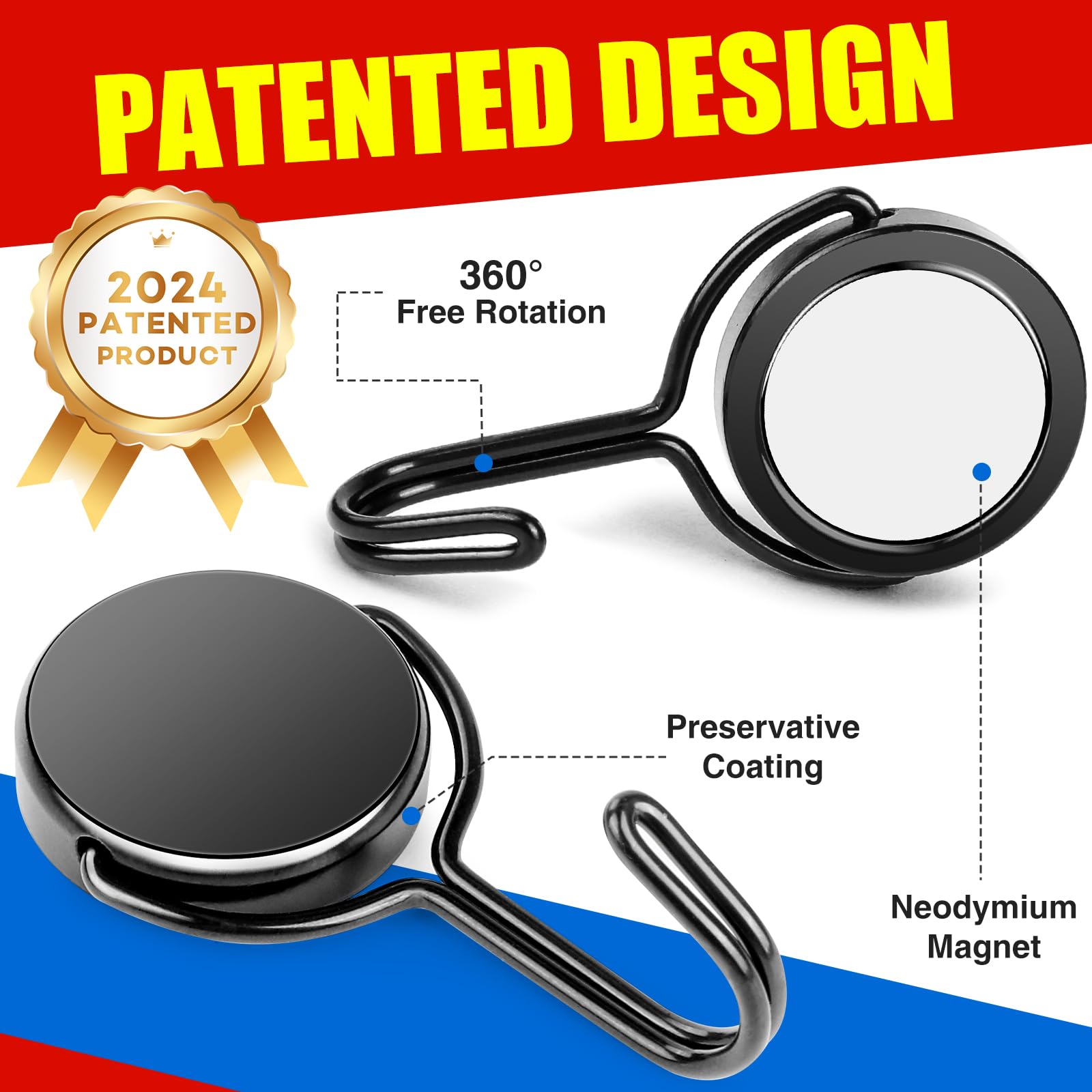 자석 후크 스위블 스윙, 60LBS 고하중 자석 걸이, - Fishing Swivel Connector 리뷰 및 가격