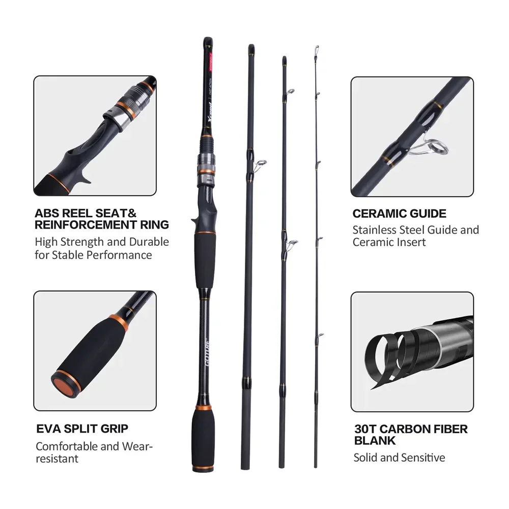 고투어 엑시드 4섹션 여행용 낚싯대 (후지 가이드 링, - Fishing Equipment Guide 리뷰 및 가격