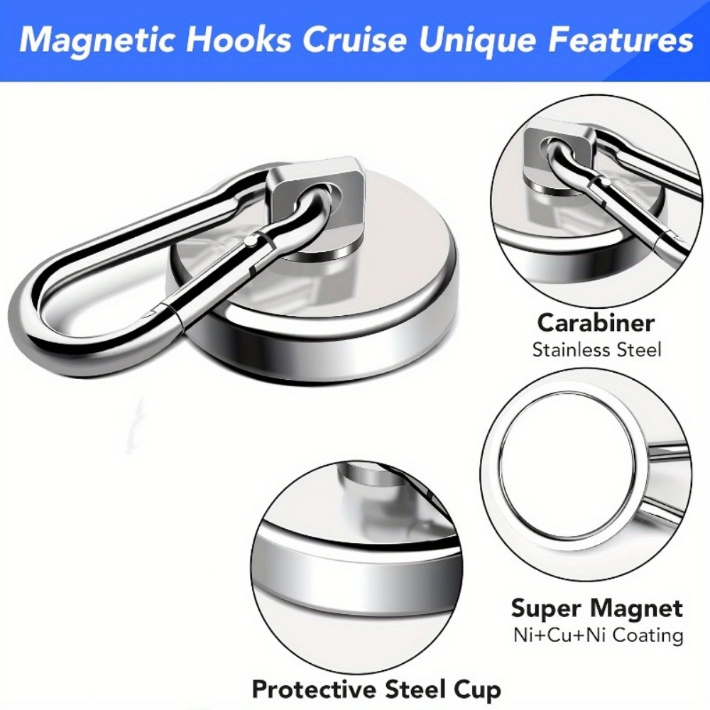 1/2개 초강력 자석 후크 프로 - 100lbs 중량급 - Fishing Swivel Connector 리뷰 및 가격