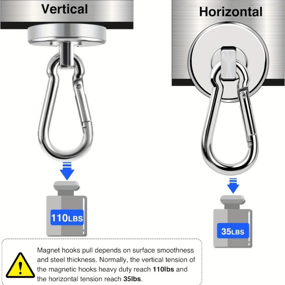 1/2개 초강력 자석 후크 프로 - 100lbs 중량급 - Fishing Swivel Connector 리뷰 및 가격
