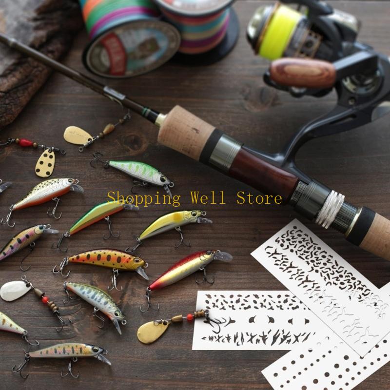 스크랩북 홈 인테리어 스케치를 위한 KX4B 6Pcs  - Fishing Quest 리뷰 및 가격