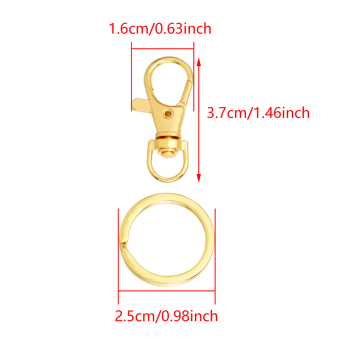 10세트 합금 회전식 로브스터 클래스프 훅, 분리형 키 - Fishing Swivel Connector 리뷰 및 가격